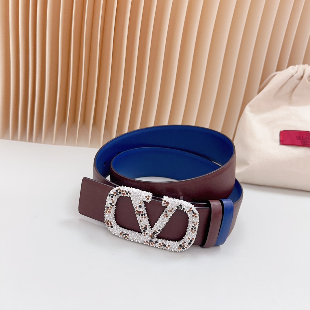 Valentino Leather Belts 1:1 Mirror Version