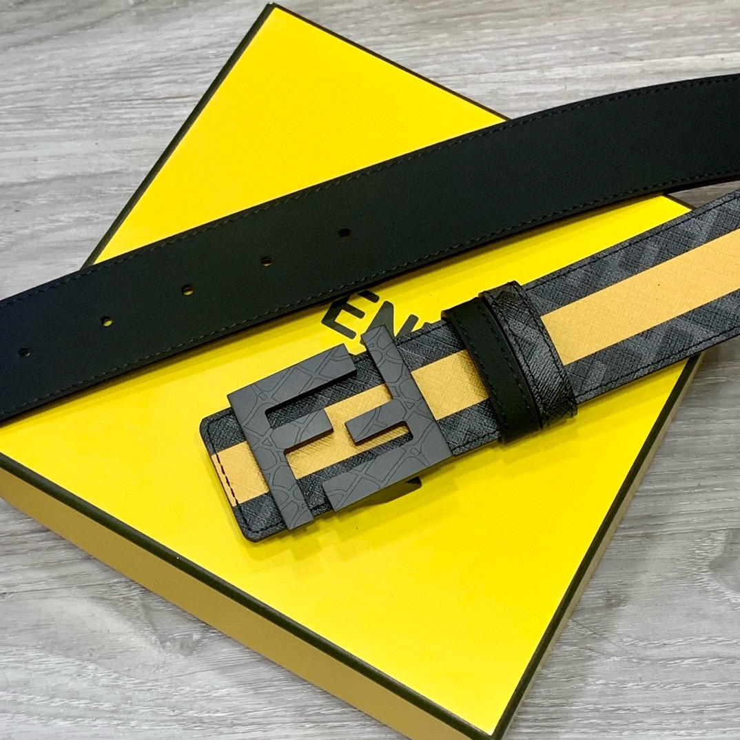 Fendi Leather Belts 1:1 Mirror Version