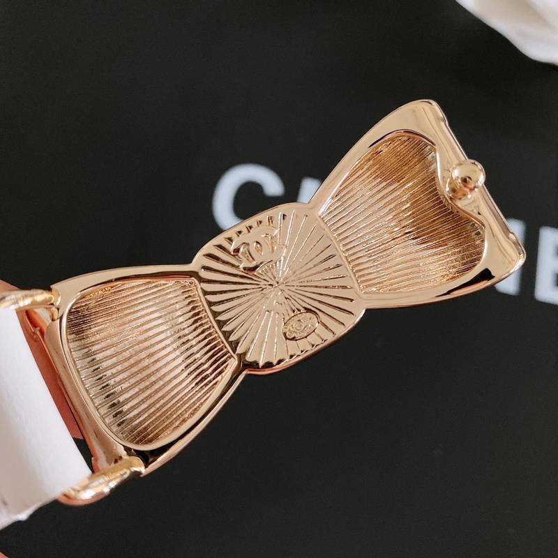 Chanel Belt With Ribbon Buckle Silver Women Belt 30MM