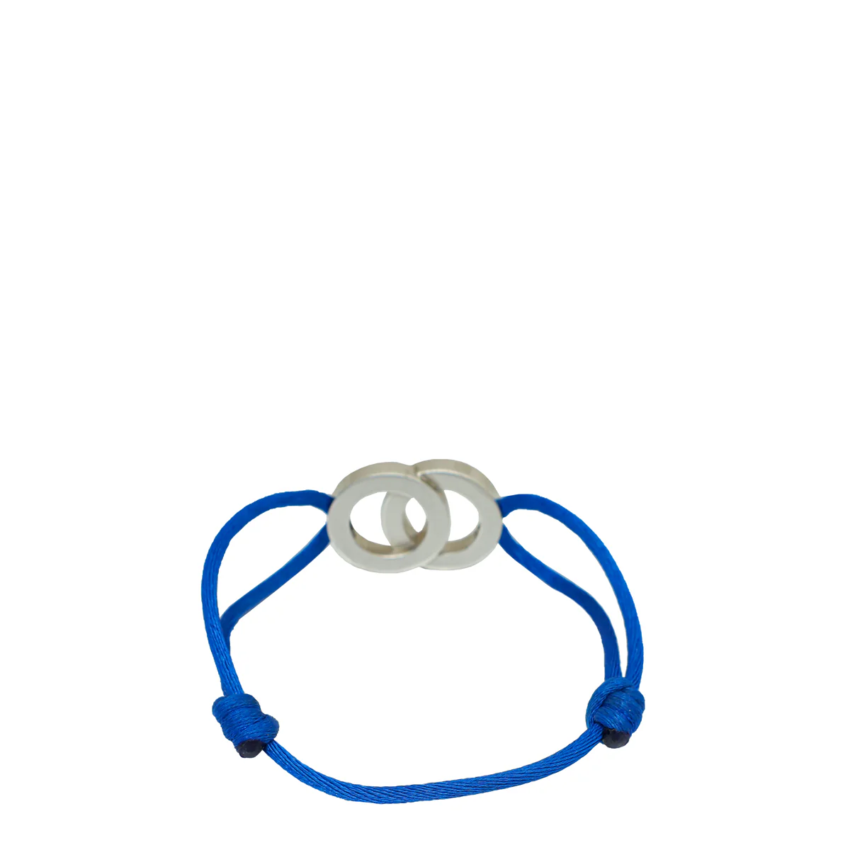 Bvlgari Sterling Silver Fortuna Interlocking Cord Bracelet