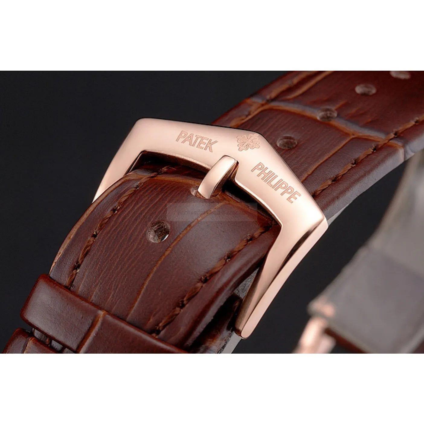 Calatrava Black Dial Roman 40 mm, Rose Gold Plated