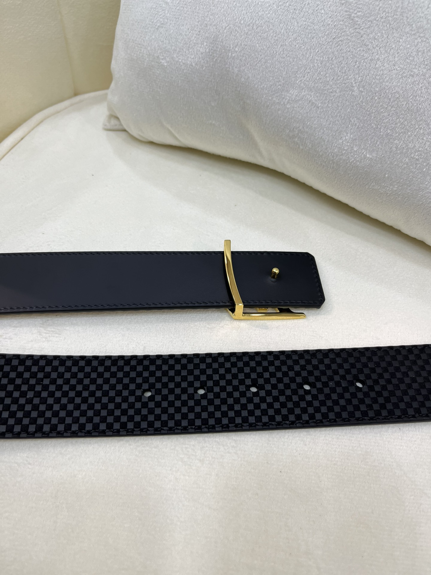 Louis Vuitton LV Leather Belts 1:1 Mirror Version
