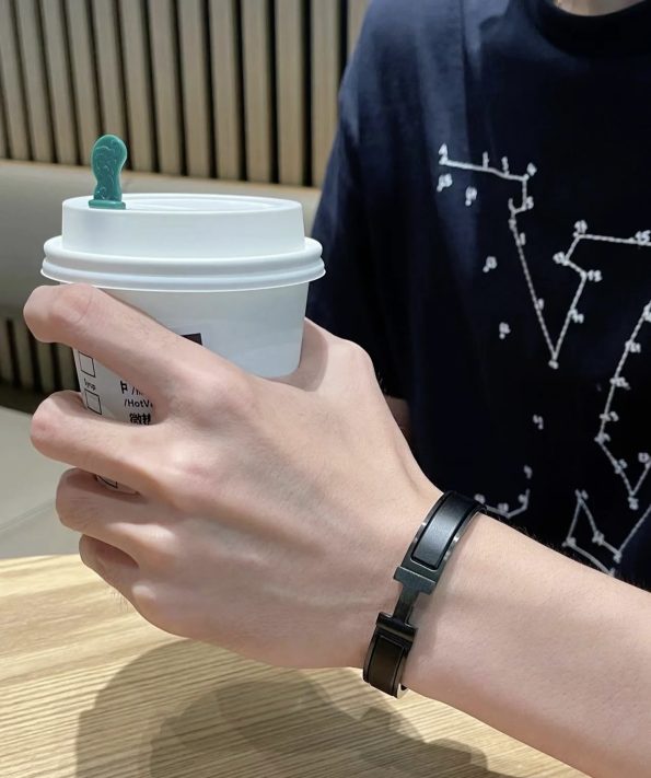 Hermes Bracelet Dupe, H Bracelet, Black Bracelet, Unisex Bracelet