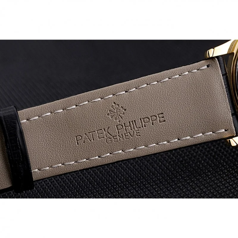 Calatrava Dial Black 41 mm, Yellow Gold Plated