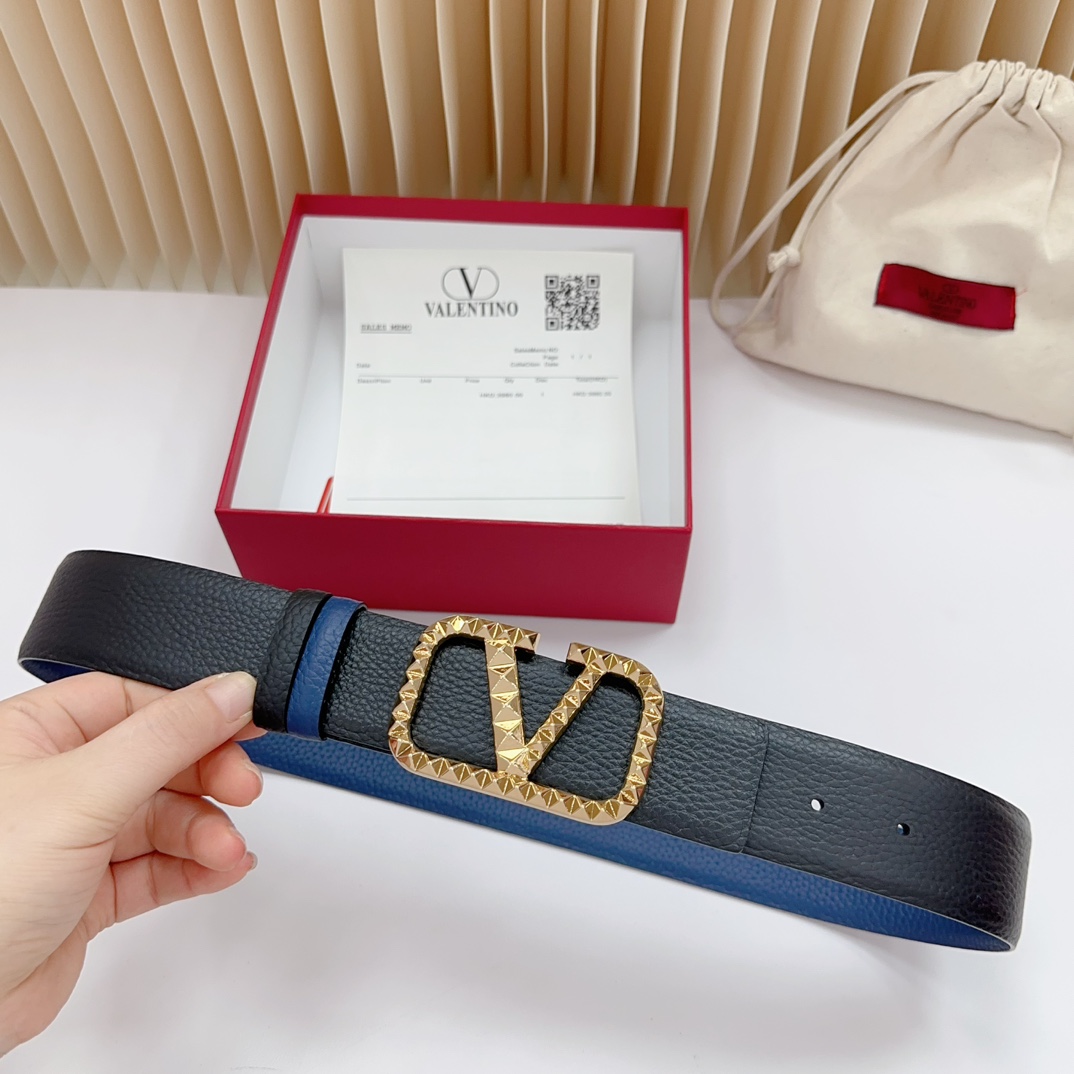 Valentino Leather Belts 1:1 Mirror Version