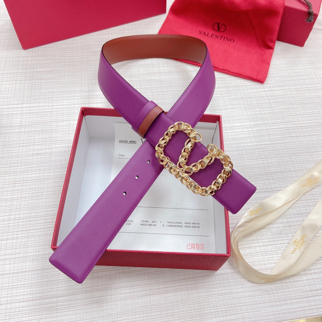Valentino Leather Belts 1:1 Mirror Version