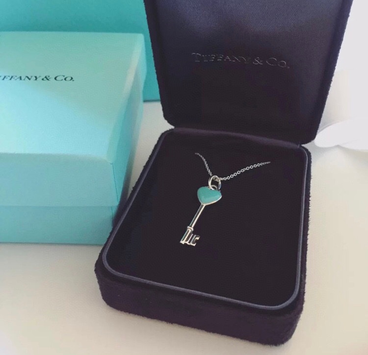 Tiffany Key - Heart Enamel Necklace