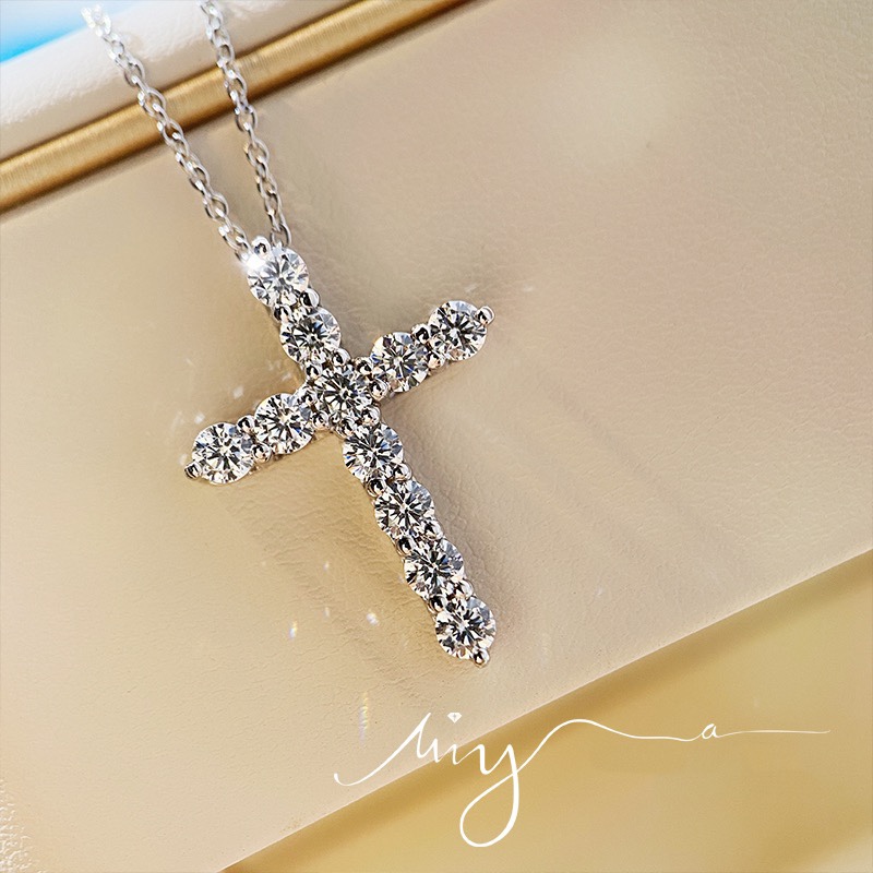 Tiffany Cross Pendant, Diamonds