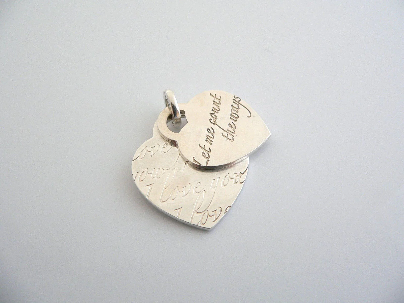 Tiffany & Co  Let Me Count the Ways I Love You Charm 4 Necklace Bracelet Gift