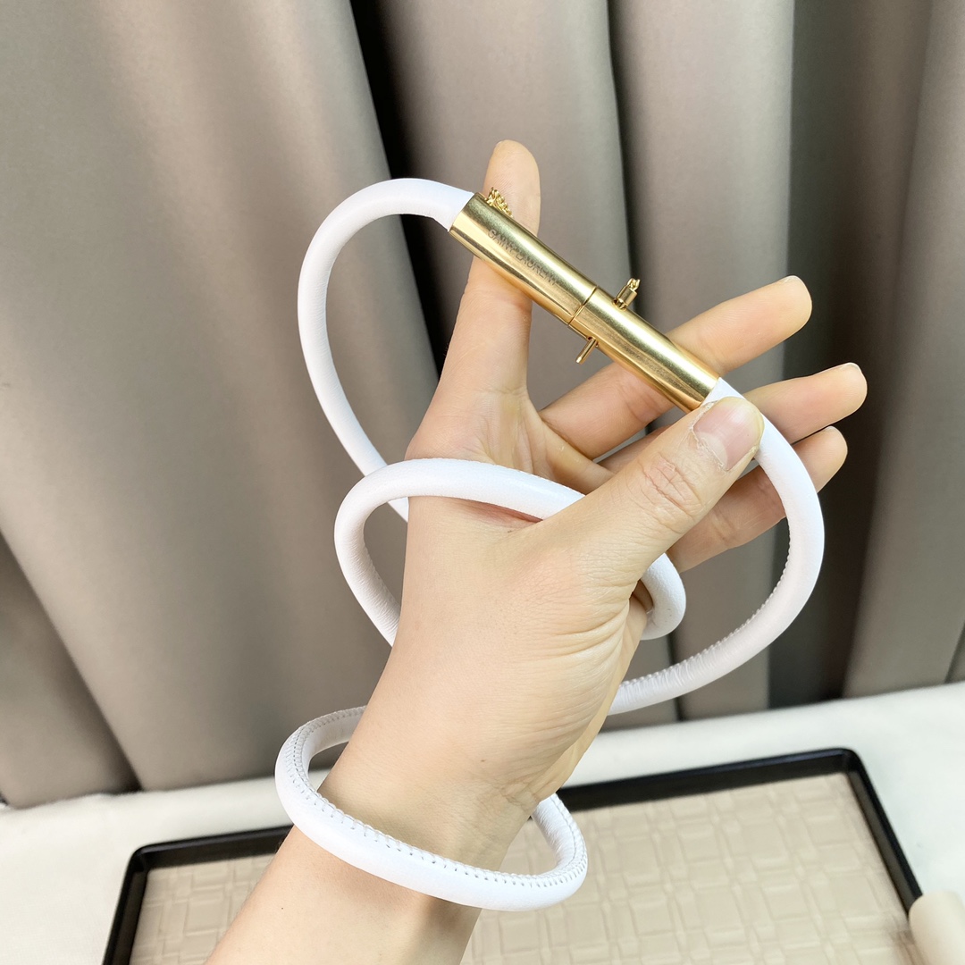 YSL Saint Laurent Leather Belts 1:1 Mirror Version