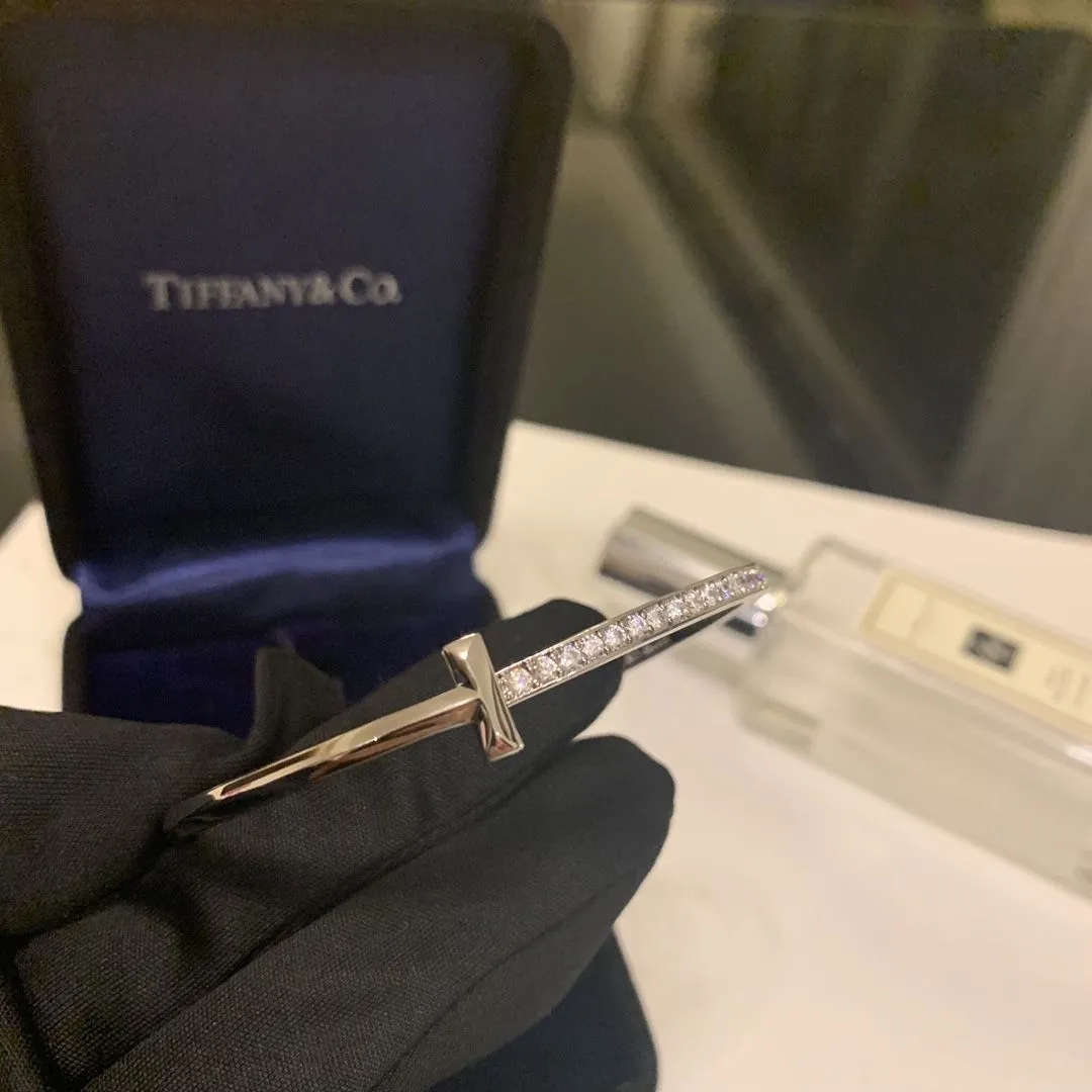 TOP Tiffany Female Tiffany T1 Unilateral Diamonds Fine Jewellery England Sale White Gold/Yellow Gold/Rose Gold