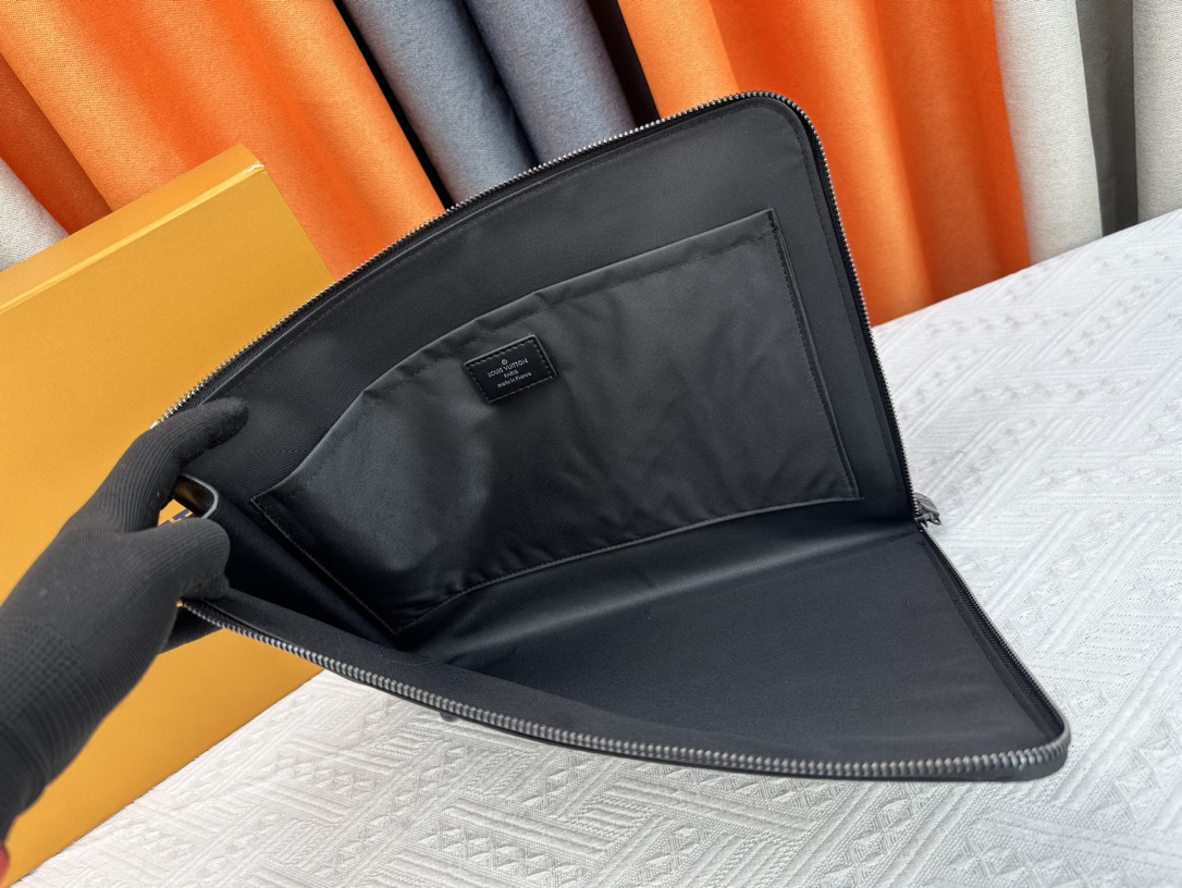 Louis Vuitton Pochette Jour Monogram Eclipse M82080 Clutch Bag Handbag