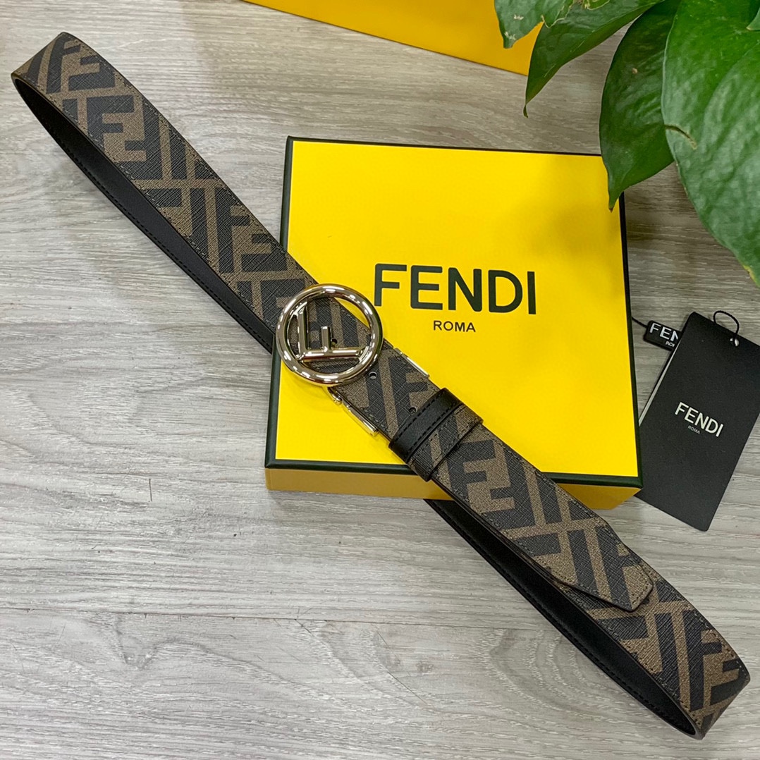 Fendi Leather Belts 1:1 Mirror Version