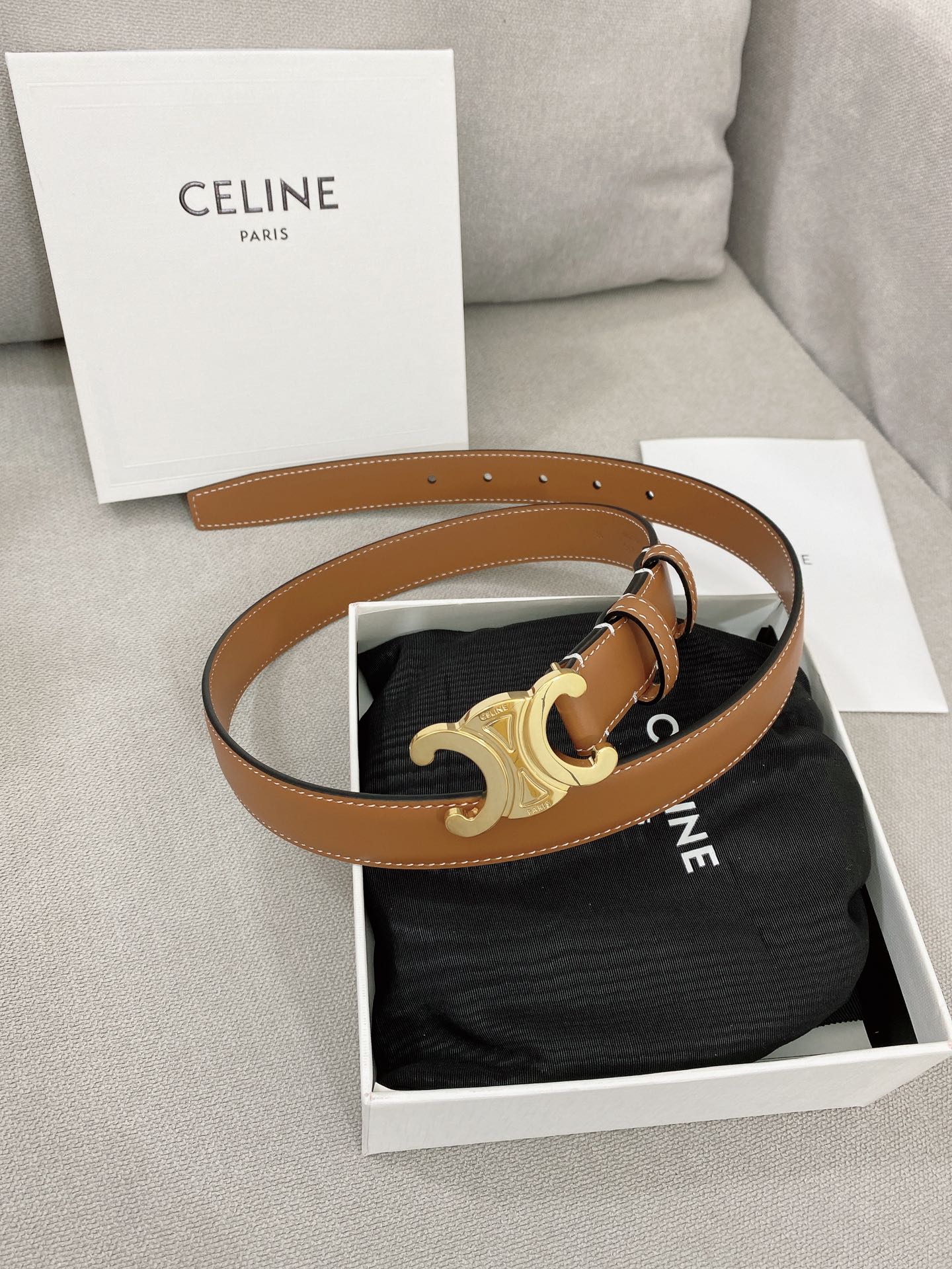 Celine Leather Belts 1:1 Mirror Version