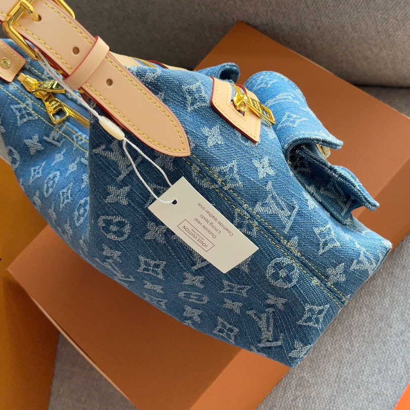 Louis Vuitton LV Baggy Denim Shoulder Bag Handbag(Replica)