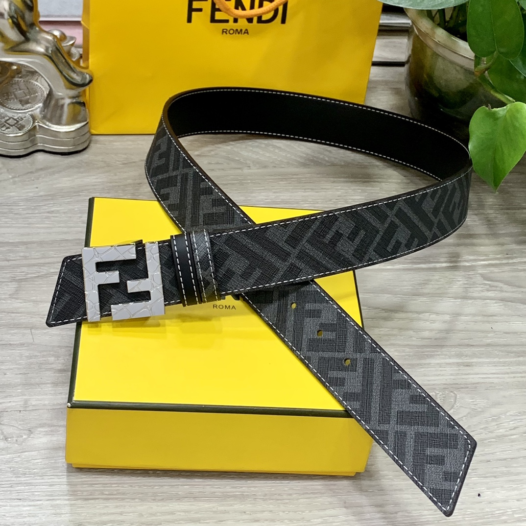 Fendi Leather Belts 1:1 Mirror Version