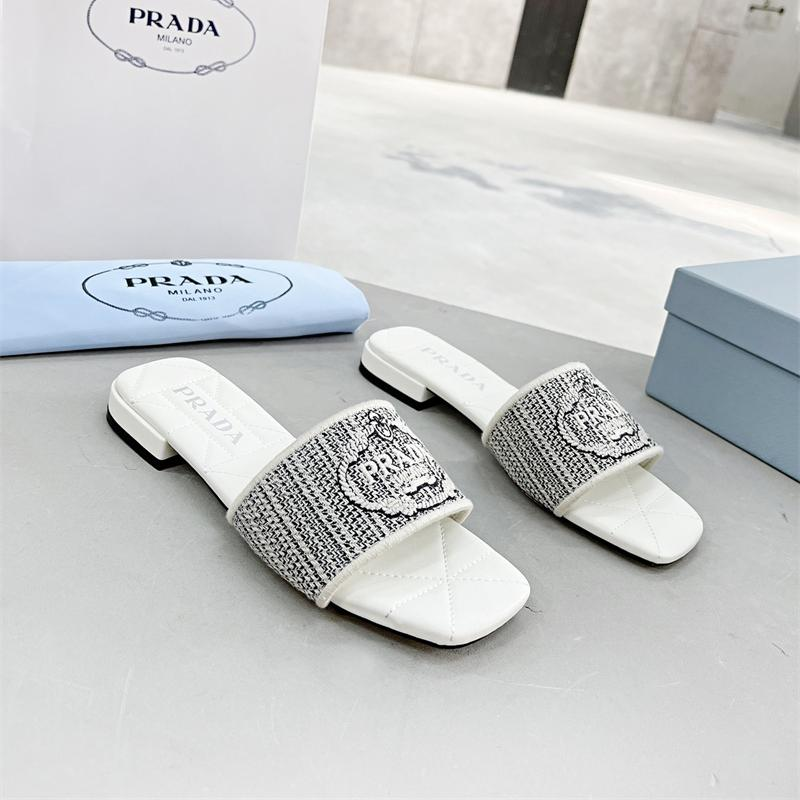 Prada Comfortable Flip-Flops Slide Sandal (Replica)