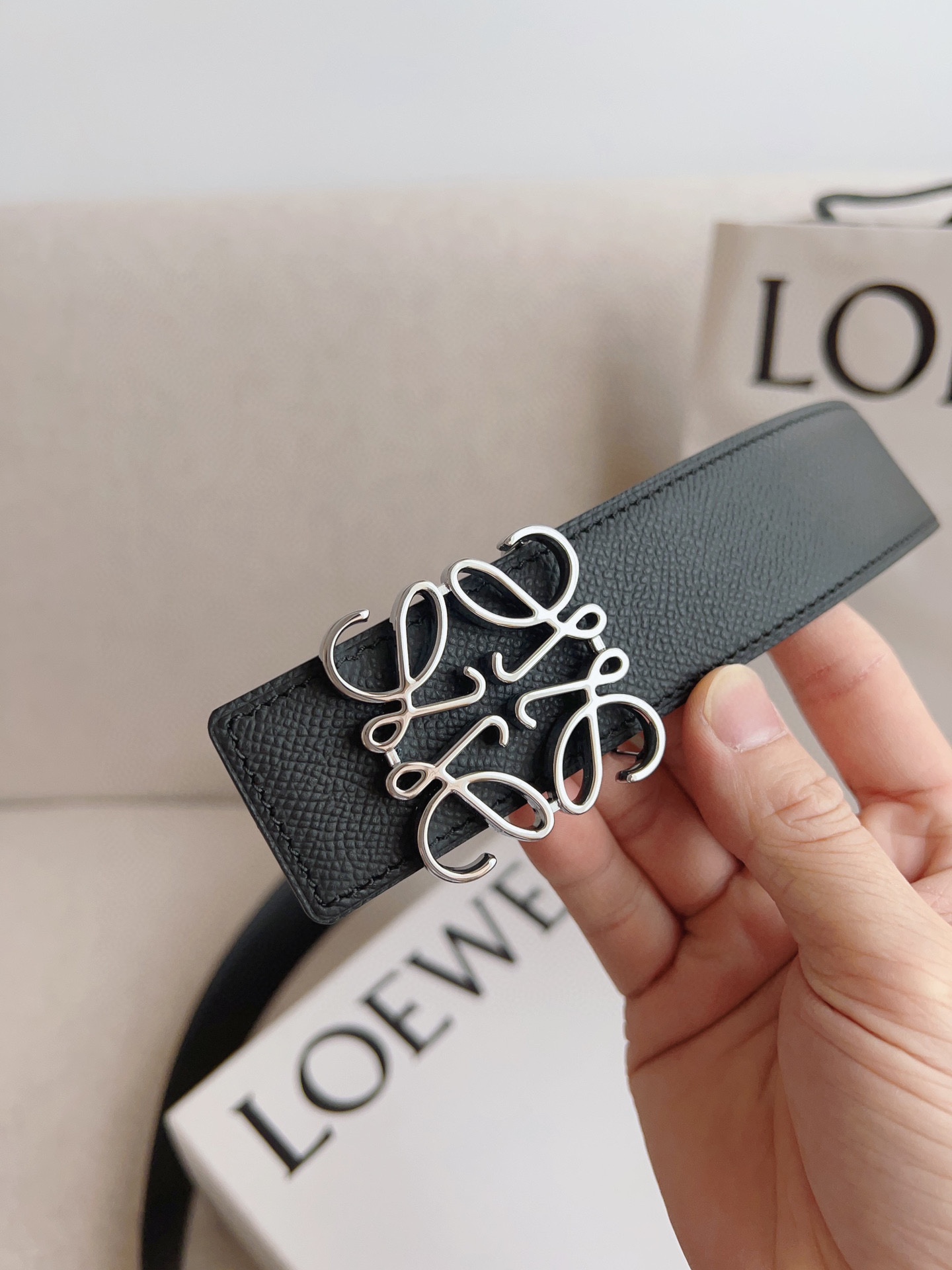 Loewe Leather Belts 1:1 Mirror Version