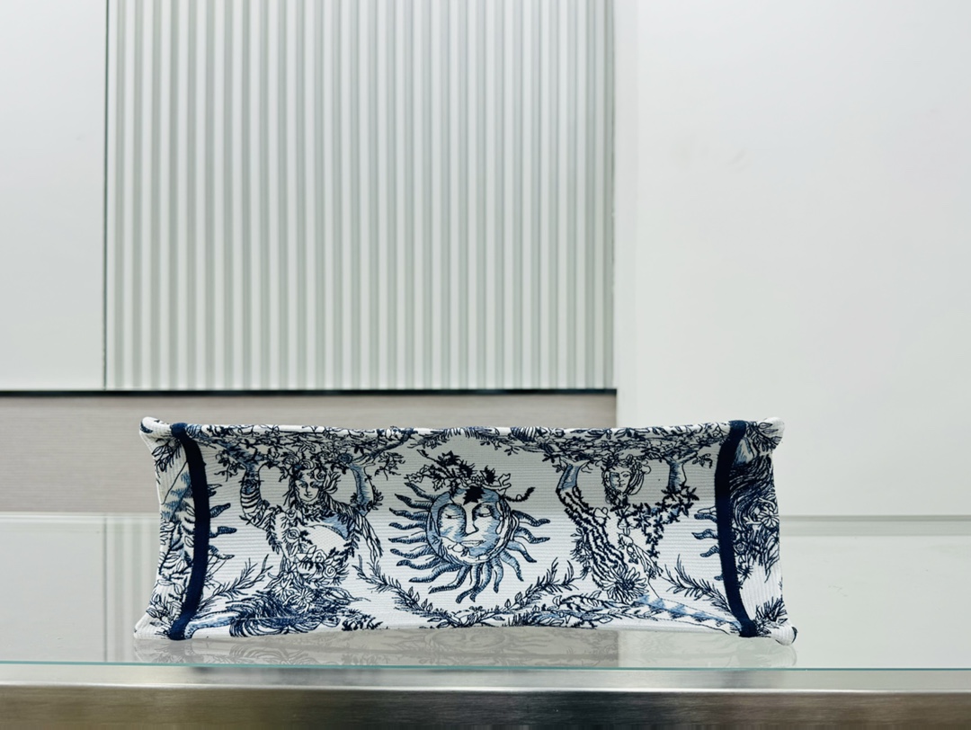 Dior Book Tote Embroider Medium Shoulder Bag Handbag