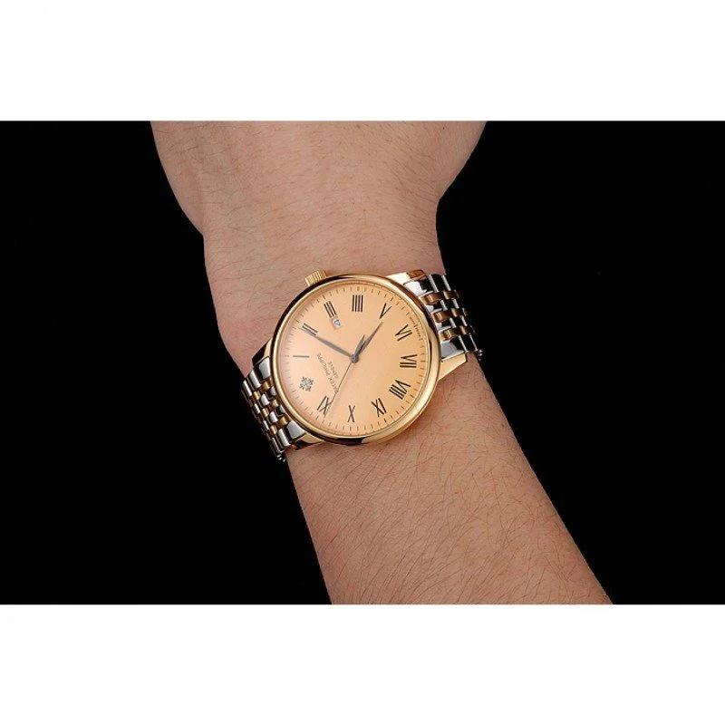 Calatrava Dial Gold 40 mm, Steel & Yellow Gold