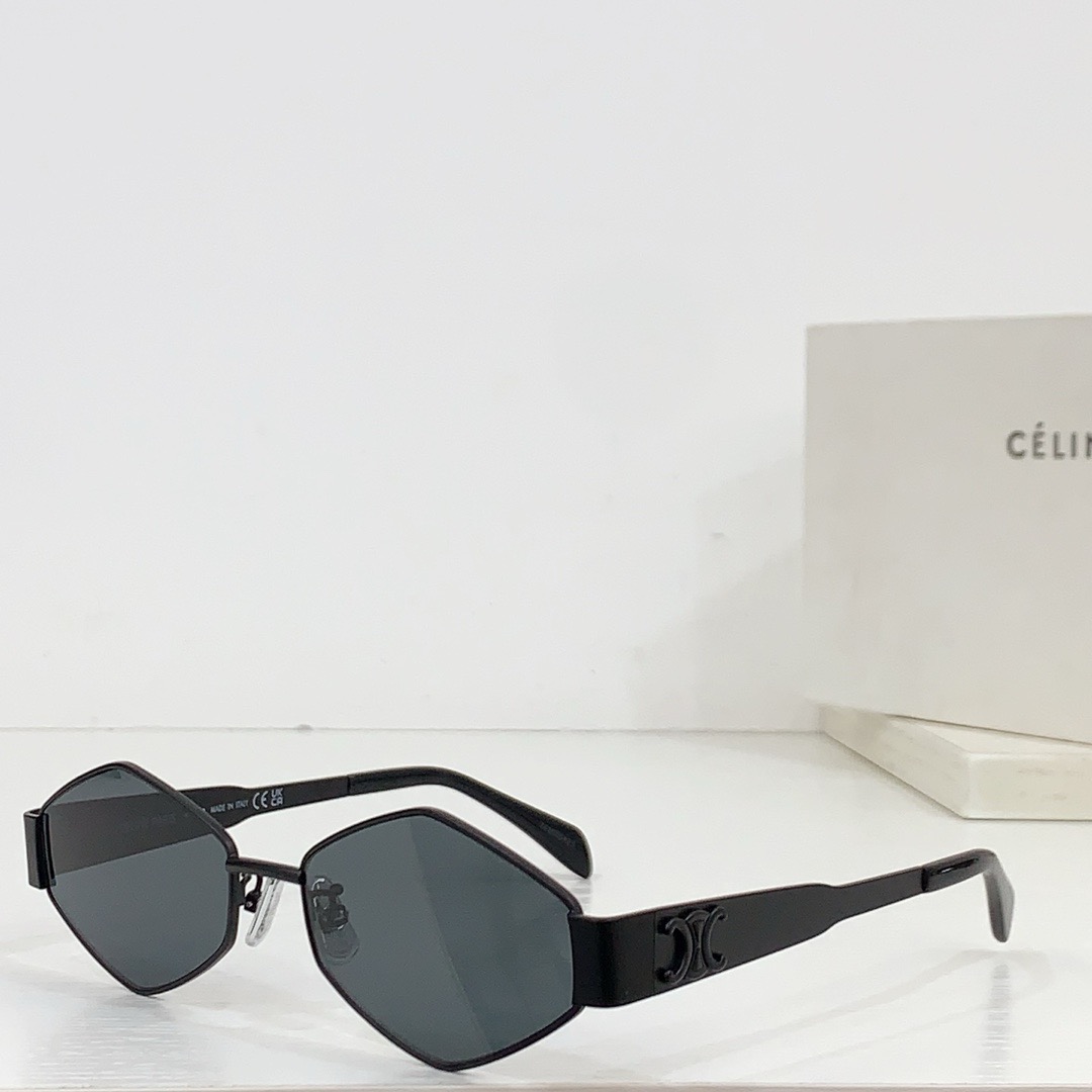Celine  Mirror leg Stereoscopic Logo sunglasses Top quality（Replica）
