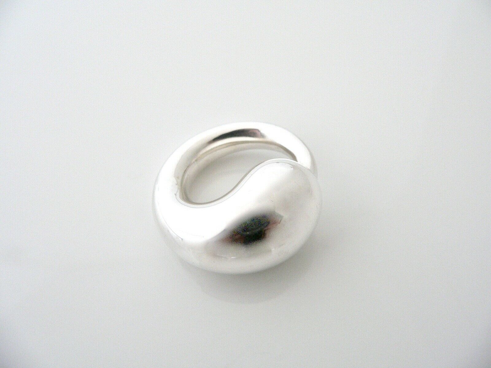 Tiffany & Co Peretti Silver Large 1.4 In Eternal Circle Pendant Charm Love Gift