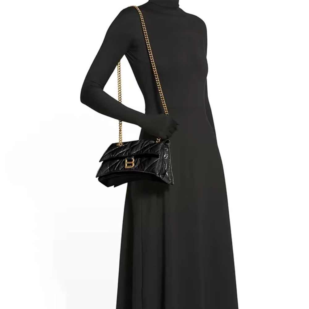 Balenciaga Crush Quilted Leather Bag