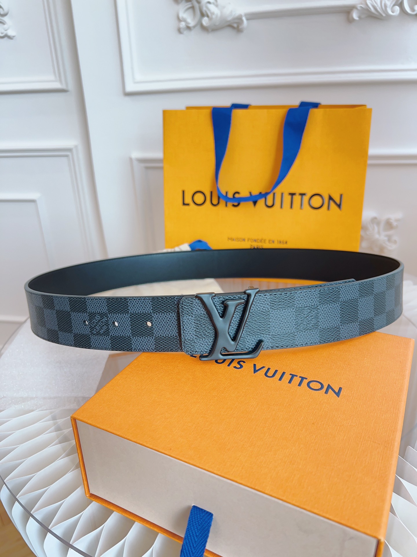 Louis Vuitton LV Leather Belts 1:1 Mirror Version