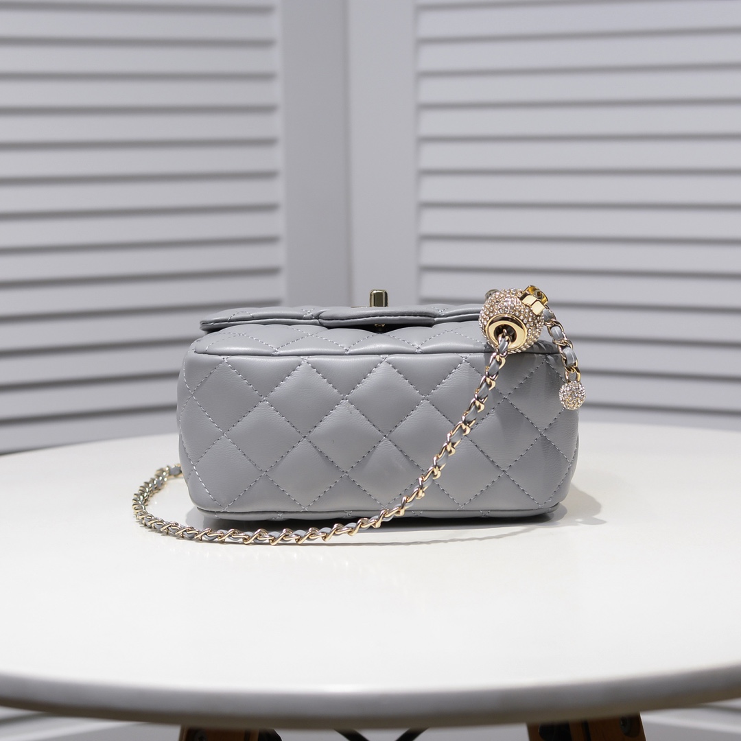 Chanel Classic Bag CF Drill Beads Shoulder Bag Handbag