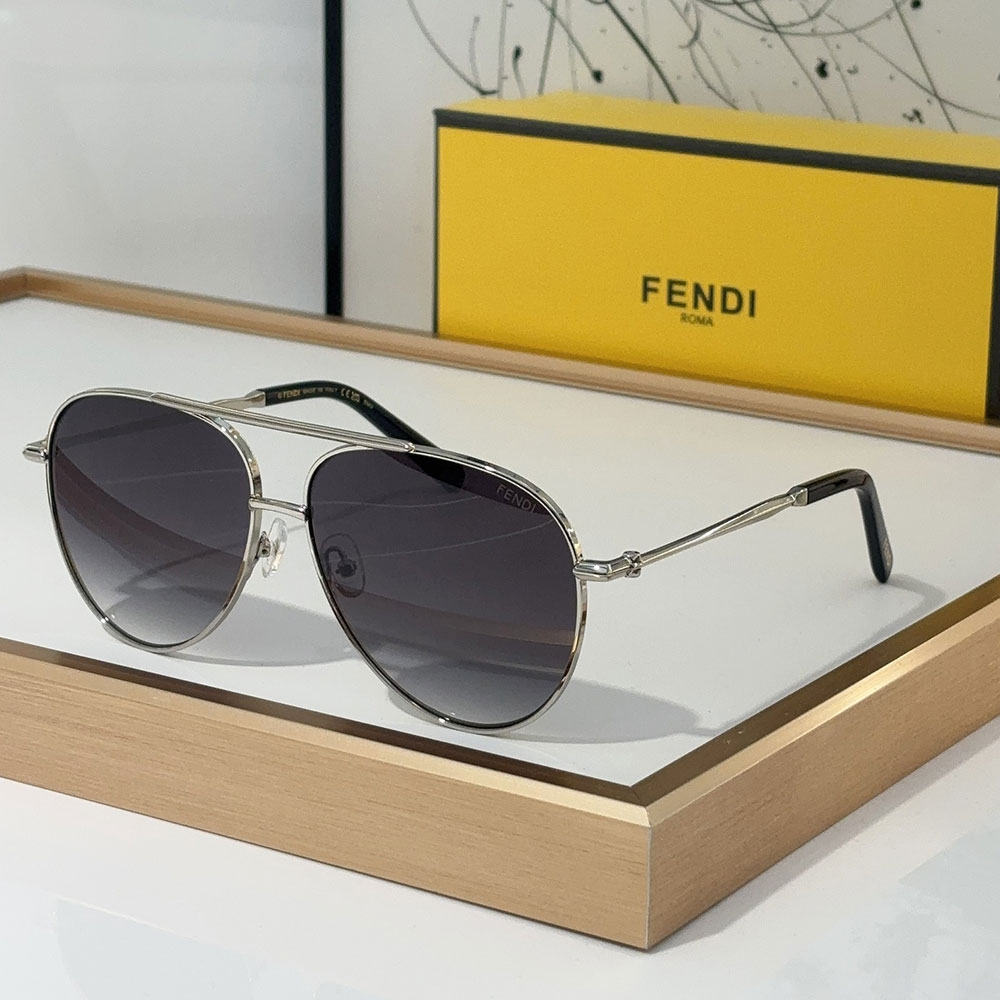 Fendi  Aviator metal Sunglasses Top quality （Replica）