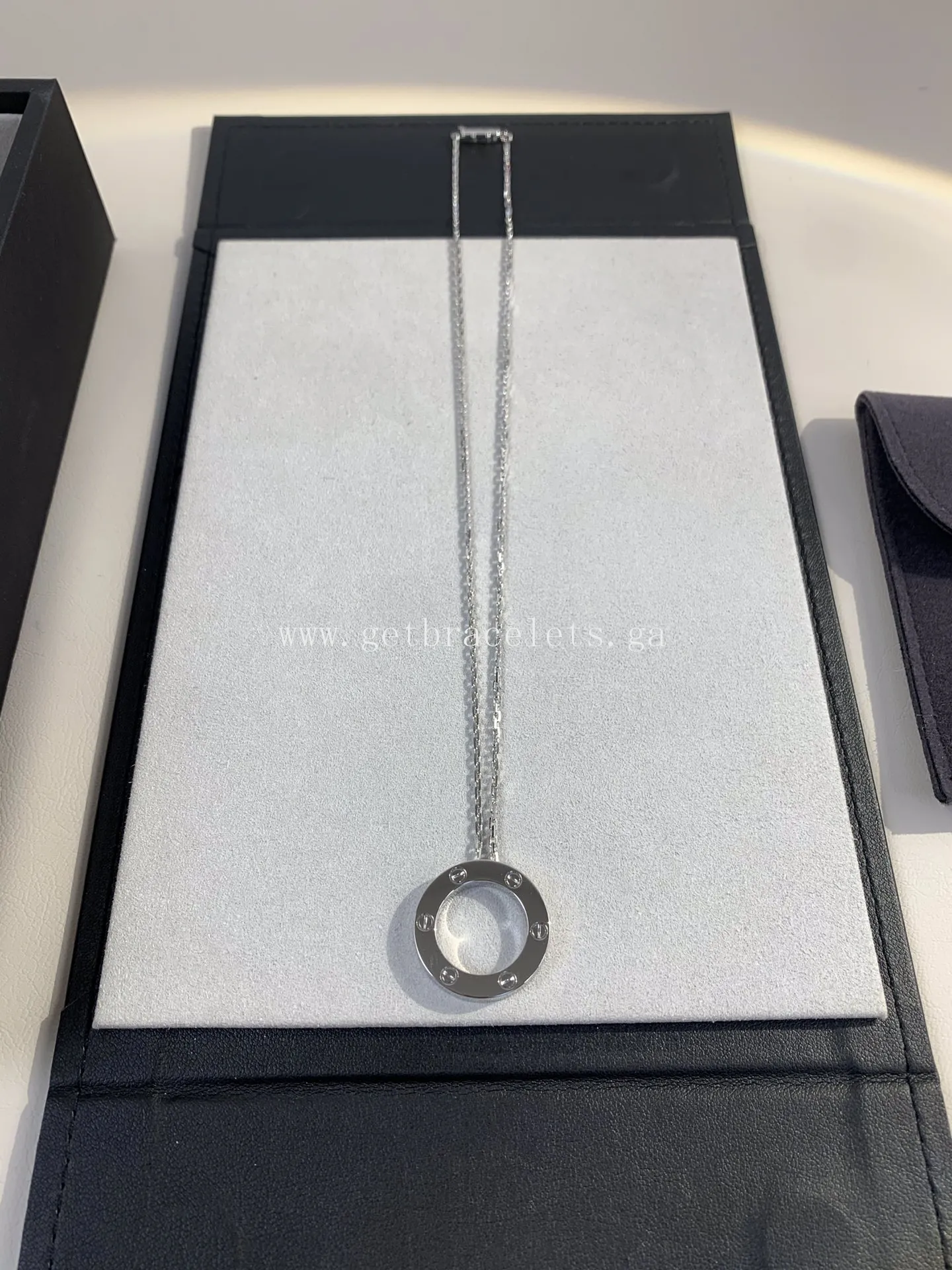 Cartier Love Necklace White Gold