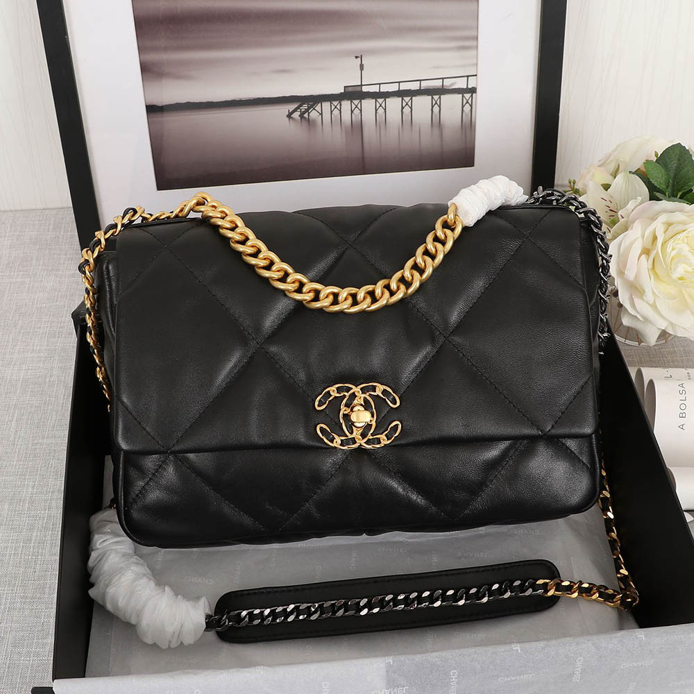 CHANEL 19 Flap Bag Small&Medium Chain Strap Shoulder Bag (Replica)