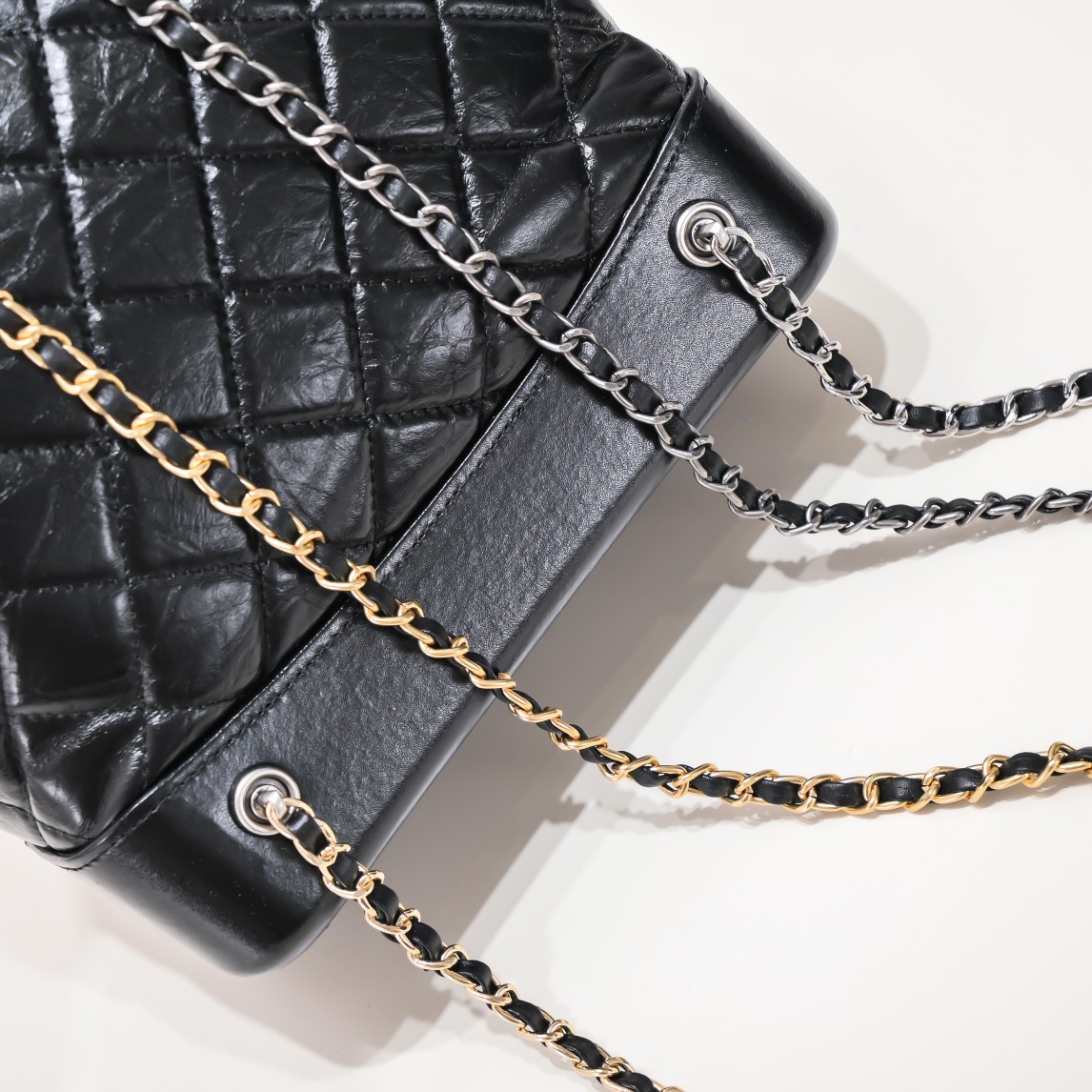 Chanel 17 Gabrielle Stray Backpack Shoulder Bag Handbag