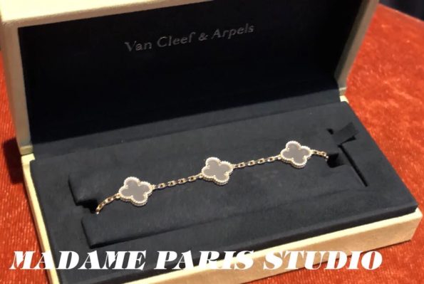 High Van Cleef Bracelet Dupe, Transparent Clover Bracelet