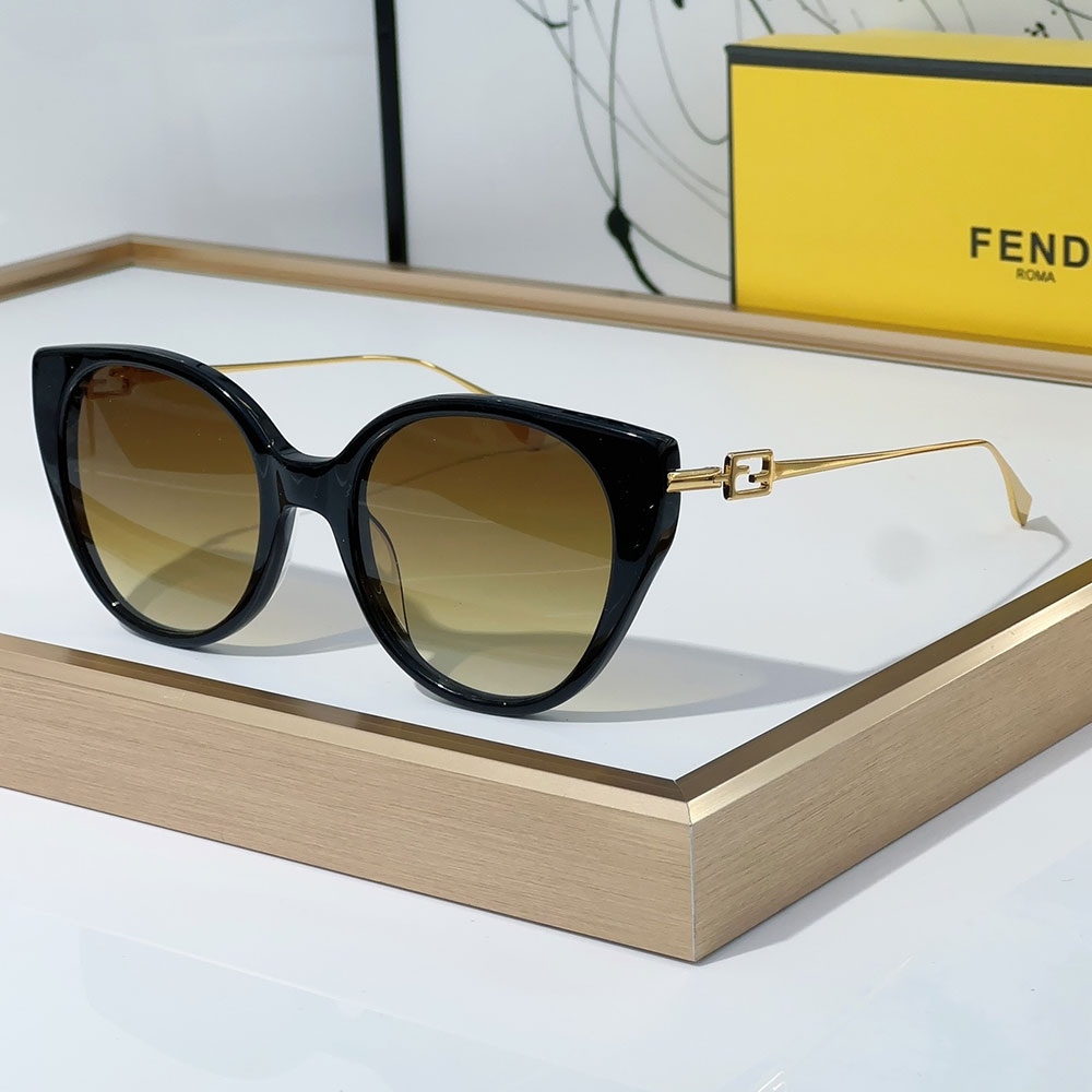 Fendi Slim Metal Mirror legs Sunglasses Top quality （Replica）