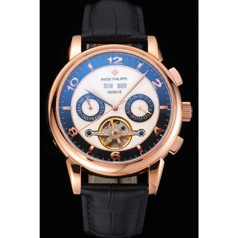 Perpetual Calendar Tourbillon Two Dial 44 mm, Rose Gold Plated