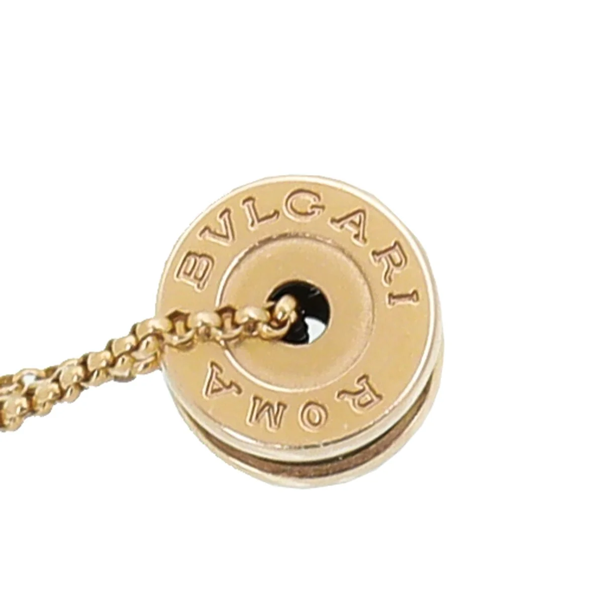 Bvlgari 18K Pink Gold Ceramic B.Zero 1 Necklace