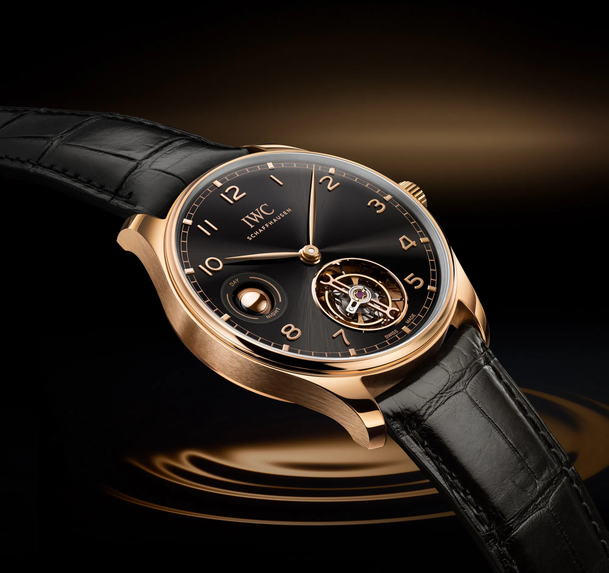 Schaffhausen Portugieser hand wound tourbillon day night iw545901