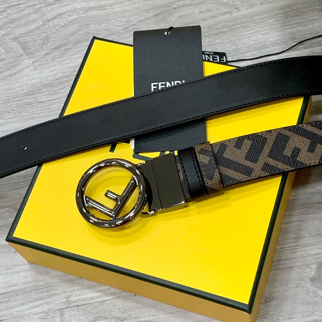 Fendi Leather Belts 1:1 Mirror Version
