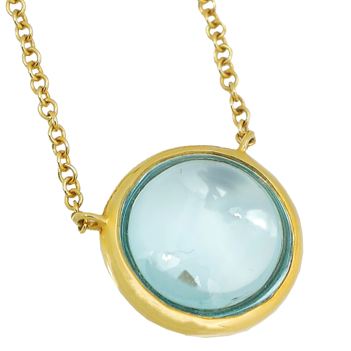 Tiffany & Co 18K Yellow Gold Paloma Picasso Olive Leaf Pendant Necklace