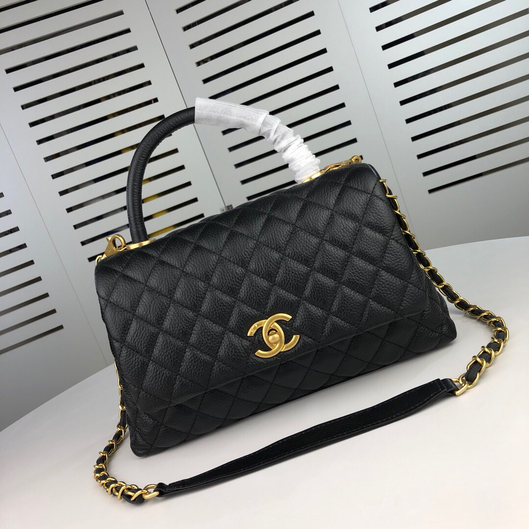 Chanel Black Medium Shoulder Bag Handbag