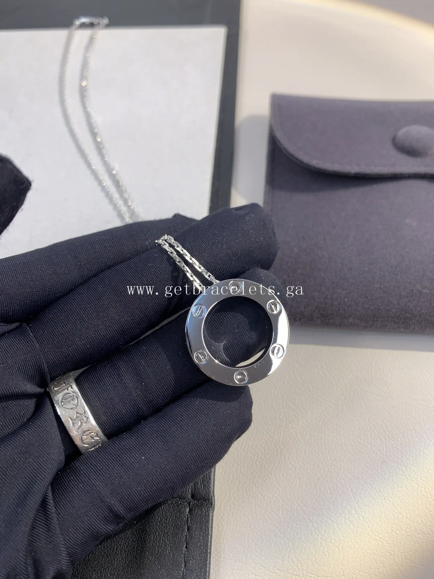 Cartier Love Necklace White Gold