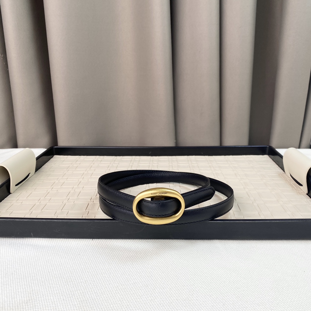 YSL Saint Laurent Leather Belts 1:1 Mirror Version