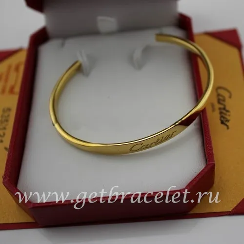 Fake Cartier Yellow Gold Open Bracelet