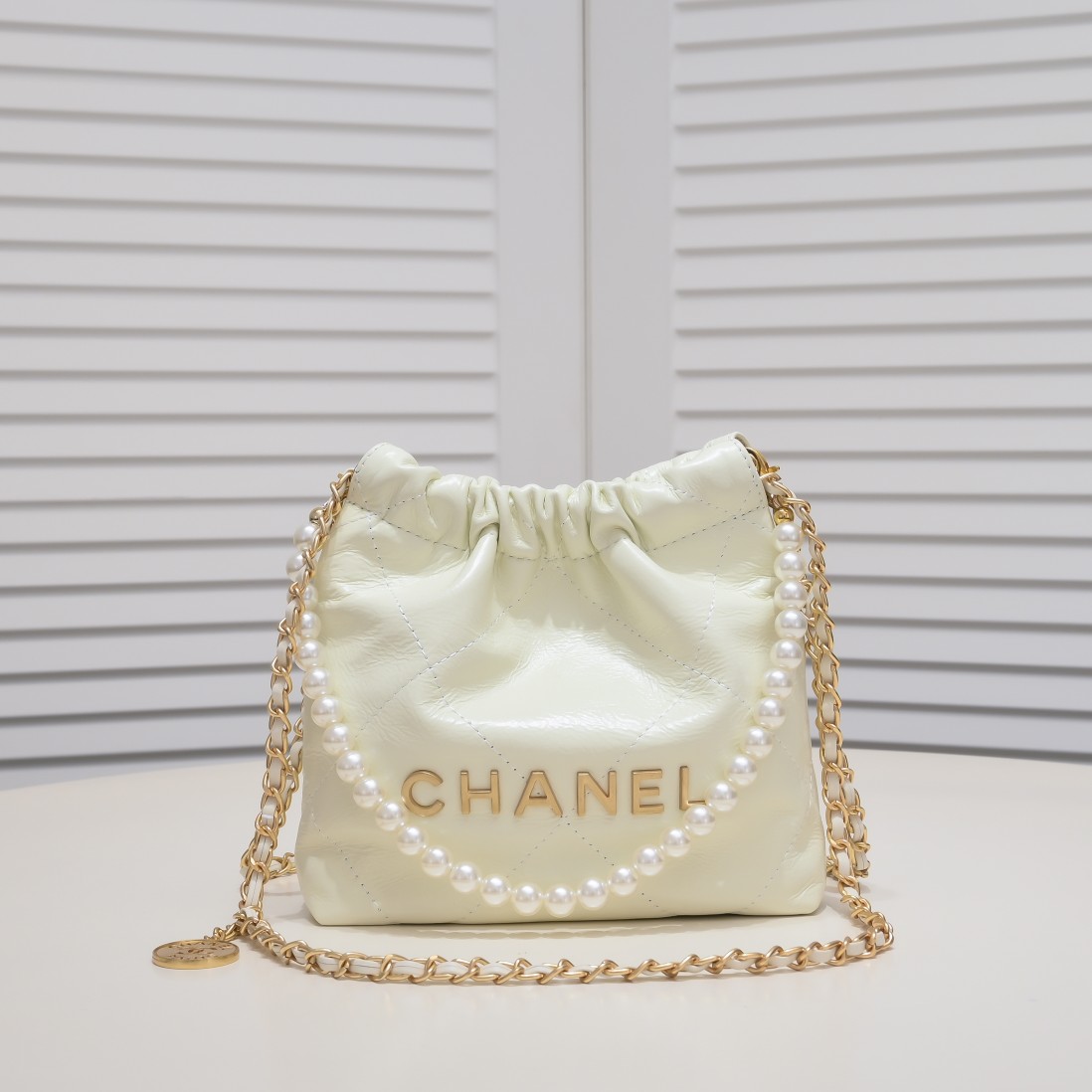 Chanel 22S Trash Bag Mini Pearl Bag Shoulder Bag Handbag