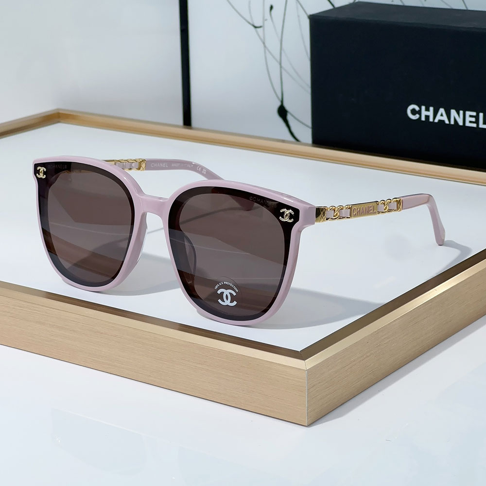 Chanel Mirror Logo Decoration Sunglasses Top quality （Replica）