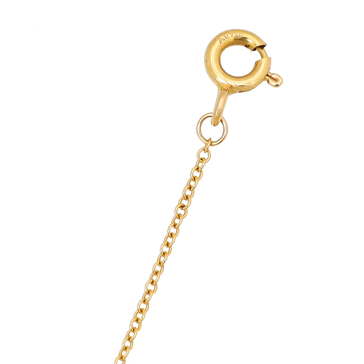 Tiffany & Co 18K Rose Gold Diamond T Smile Pendant Small Model Necklace