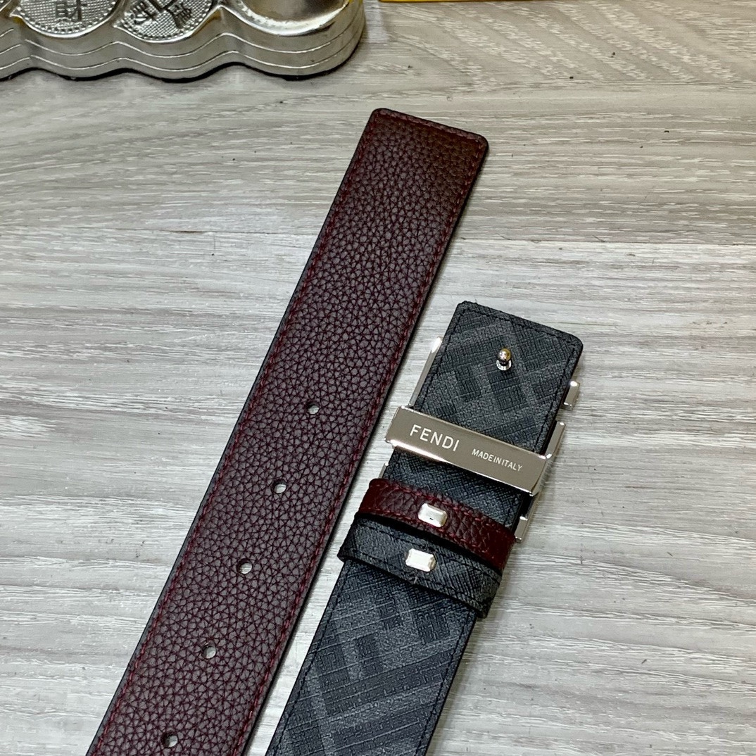 Fendi Leather Belts 1:1 Mirror Version