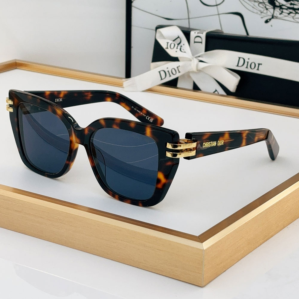 Dior Acetate Fibre Lrregular Lens sunglasses Top quality (Replica）