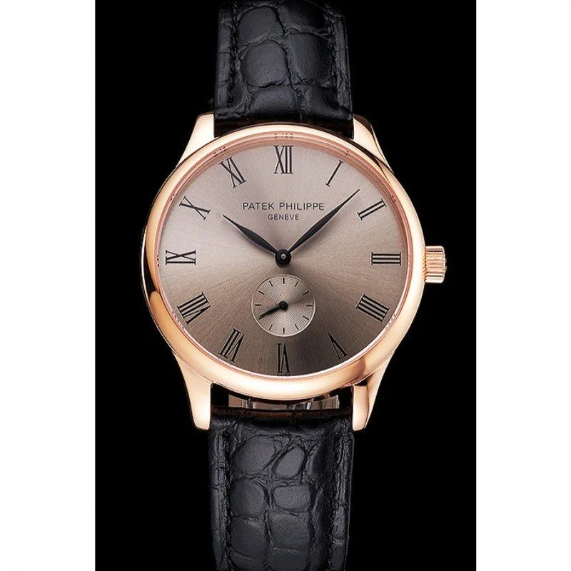 Calatrava Dial Silver 40 mm, Rose Gold